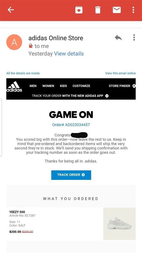 adidas bestellstatus|Adidas online orders.